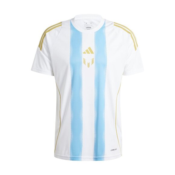 Men's Adidas Messi Street Training Jersey - White & Semi Blue Burst - L - NWT - Picture 1 of 1